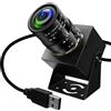 ELP Telecamera USB da 5 megapixel CS Mount Webcam con messa a fuoco manuale e teleobiettivo ottico a 4 vie da 2,8 a 12 mm 1944P 30fps telecamera industriale driver 0 per Windows Linux Mac