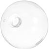 TOMETURE Paralume Lampada Globo in Vetro G9, 100mm, Chiaro, Moderno | Ricambio Facile, Finitura Trasparente Liscia, Luce Calda Delicata, per Ristrutturazione Camera e Applique