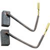 Buildalot Spazzole di carbone per Black & Decker KG65-6,5 x 8 x 15 mm | Carboncini per smerigliatrice | Con cavo e connettore | Set da 2 | Rif. 560454-00