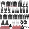 VEVOR Kit da 160 Pezzi per Utensile Oscillante e Levigatura, 36 Lame Universali per Multiutensile, e Raschietti, 2 Platorelli e 120 Fogli Abrasivi, 11 Tipi per Metallo Morbido, Plastica e Legno