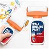 prowithlin 500g Rullo Vernice Bianca per Interni, Wall Repair Rolling Brush, Mini Roller Paint Kit, Pittura Bianca Muro Interno ad Asciugatura Rapida