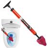 Generico Sturalavandini Ad Alta Pressione - PVC 66x10 Cm | Strumento Di Spurgo | Ergonomico Professionale | Pompa Ad Aria Per Sbloccare WC, Lavello Da Cucina E Tubature Intasate