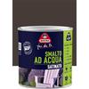 Boero Fai Da te, Smalto Satinato all'Acqua, per Interno/Esterno, Inodore, Ecofriendly, Pronto all'Uso, per Legno, Ferro, PVC, Latta da 0,5L, Colore Cuoio