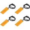 QUARKZMAN 4pz Piastra Riscaldante a Film Riscaldante 5.7W 3.7V 44mmx18mm | Tappetino Riscaldante in Polimide, Elementi Riscaldanti a Film Adesivo Pi, per Temperatura Costante