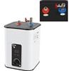 DJOAIUYF Scaldabagno sottolavello da 8 l, 1500 W, per cucina e bagno | Piccolo dispositivo sottolavello, scaldabagno sottotavolo con funzione termostop, riscaldamento rapido, 24 x 24 x 35 cm