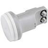 nextradeitalia 1PEZZO ILLUMINATORE LNB PER PARABOLA UNIVERSALE 2 USCITE - 2 uscite - connettori tipo F - ? mm.40