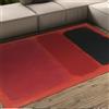 CIHCOHOME Tappeto per l'area domestica rosso su arancione Facile da pulire Zerbino rettangolare antiscivolo Tappeto d'ingresso per soggiorno Camera da letto Decor Mark Rothko Tappeti in stile 120x240cm