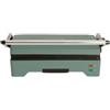 CREATE/STONE GRILL EASY/Grill e piastra per panini multifunzione apribile verde salvia/Controllo automatico della temperatura, antiaderente, vaschetta raccogli grasso, 105º o 180º, 1600W