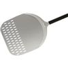 Gi.Metal Pala pizza alluminio rettangolare forata 33x33 cm manico 1.50 mt R32RF