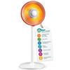 AND HOME Stufa Elettrica a Parabola con Piantana 1100W - in Fibra di Carbonio 700412 | RISCALDAMENTO INTENSO, Ø 41 cm, POTENTE - BASSO CONSUMO, 2 livelli 500/1100W, Oscillazione, Antiribaltamento Automatico