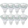 Givurao 8 faretti alogeni MR16 da 35 W, 12 V, GU5.3, 2700 K, luce bianca calda, dimmerabili, 400 lm, 2 lampadine alogene a base bi-Pin per montaggio a soffitto