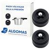 ALGOMAS® Confezione da 2 valvole di sicurezza per pentola a pressione compatibili con Fissler Vitaquick (prima del 2002), Vitavit Royal (fino al 1998), Top Line e Magic Comfort Basic, tenuta ermetica
