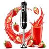 BESROY Frullatore a Immersione 1100W, Mixer ad Immersione Elettrico con 2 Velocità + Turbo, Acciaio Inox, Lavabile in Lavastoviglie, Frullatore a Mano per Omogeneizzati, Smoothie & Vellutate, Nero
