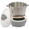 HIKUUER Macchina per impastare completamente automatica, 7 litri, impastatrice automatica, farina per impastare, frullatore a 45 °C, temperatura costante, funzione di fermentazione, tempo regolabile, con