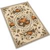 Generic Tappeto di Halloween in poliestere con motivo zucca e luna, beige, 150 x 100 cm, stampato con zucche, stelle e ornamenti autunnali, per soggiorno, camera da letto e decorazione per feste