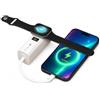 Techly Power Bank 5000 mAh PD 20W con Caricatore Smartwatch | Display Digitale e Cavo USB Type C Integrato