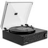 Victrola Eastwood LP - Giradischi Bluetooth a 3 velocità con testina MM Audio Technica AT-3600L, uscita Bluetooth Vinyl Stream, altoparlante flottante anti-salto, uscita RCA e jack da 3,5 mm (Nero)