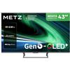 Metz Smart TV 43 Pollici 4K QLED 43MQH7600Z | Dolby Atmos, Google TV, HDR10+, Anti-Glare, Dolby Vision, Eye-Care, DVB-T/T2/C/S/S2 HEVC Main10 CI+, Nuovo Modello 2026