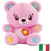 VTech Biscotto Coccole e Chiacchiere Orsetto Rosa Italiano 1-5 Anni | Orsetto Interattivo Personalizzabile Rosa, App e Bluetooth, Lettere Numeri e Animali, Lingua Italiana, Batterie Incluse
