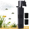 Z&ZWaves Filtro interno per acquario, pompa silenziosa per acquario, grande | Filtro sommergibile per acquario da 25 W, 317 GPH, 3 in 1 con valvola dell'aria regolabile, due spugne extra