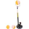 FUNNETOYU Allenatore di Ping Pong per Allenamento in Solitario, Dispositivo di Autoallenamento da Tavolo, Base a Ventosa Stabile, PVC e Lega di Alluminio, Nero, per Principianti e Adulti,