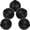 BESTOMZ 5 Pezzi Pallina Blocca Cavo Palestra, Fermo Limitatore Sostituzione | Nylon Nero, Foro da 10mm, Ricambio Facile per Funi D'acciaio e Macchine Fitness