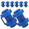 Homoyoyo 8 Pezzi Cappucci per Trampolino a Coppa, Ricambio Blu Plastico | Rete e Pali del Recinto, Sostituzione Pronta, per Installatori e Riparazioni Domestiche nel Giardino
