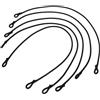GATHINESS 5 Pezzi Corda Elastica con Anello e Doppie Fibbie in Lattice | Nylon Nero, per Rete di Sicurezza e Montaggio Interno, Facile da Trasportare, per Proprietari di Trampolino
