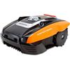 YARD FORCE Robot tosaerba COMPACT 400RiS fino a 400 mq - robot semovente con controllo Wi-Fi e app, sensore ultrasonico iRadar, funzione di taglio dei bordi e motore brushless