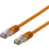DELTACO S / FTP Cavo patch Cat6, Delta, LSZH, 1 m, arancione