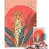 JIANGENNF Puzzle da 1000 pezzi per adulti, Affiche Tendance Tigre Majestueux, Gioco impossibile, Decompressivo intellettuale, Adatto per la decorazione della scrivania 38x26cm