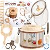 GAGAKU Set di cattura insetti in legno per bambini, set di ricercatori con lente d'ingrandimento e scatola di osservazione, giocattolo per bambini e bambine dai 4, 5, 6 anni, regalo ecologico