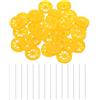 QUARKZMAN 30 Pezzi Ruote Per Auto Giocattolo 30mmx8mm Asta Rotonda Giallo | Assi, Plastica, Rotante, 2mmx150mm, Per DIY RC Auto Camion Elicottero Modello