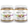 Ultimate Italia - 2 slimmy cream gusto nocciola - 30% di proteine - con vitamine - low carb - senza glutine - 2x250g