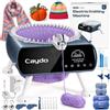 Caydo Macchina per Maglieria Elettrica M1 PRO, 48 Aghi Circolare Automatica | Funzionamento A Mani Libere Altamente Efficiente, Contatore Righe Preimpostato, Macchina Circolare Elettrica Per Cappelli DIY