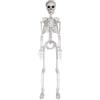 TTOPBAO Scheletro per Halloween, in Plastica, 90 cm, con Articolazioni Mobili, scheletro anatomico Posabile per Interni ed Esterni, halloween decorazioni per Casa, Giardino, Terrazza e Feste (1 Pezzo)