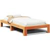 PUGYNBK Struttura per letto in legno massello, 75 x 190 cm | Rete a doghe, gambe resistenti, spazio inferiore per riporre oggetti, in pino massiccio