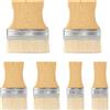 LiangSanXin 6 Pennelli Piatti 2/3/4/5 Pollici Pittura Legno Muro | Pennello pittura professionale, adatto per vernici, lacche su muri, mobili e superfici in legno