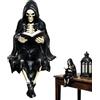 BAISHUWU Decorazione da Scrivania Statua Spettrale in Resina con Cappa, Gotico per Libreria Statua Spettrale in Resina con Cappa, Statuas Spett-rale in Res-ina con Ca-ppa, per Libreria Casa Salotto Giardino