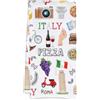 Joalpysm Italia Souvenir Strofinacci da cucina con struttura a nido d'ape | Asciugamani da cucina assorbenti e ad asciugatura rapida, asciugamani per bagno e tavolo, regalo italiano