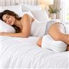 Comprarredo Cuscino Gambe e Ginocchia Memory Foam per Dormire sul Fianco | Cuscino ergonomico in MEMORY FOAM con cover sfoderabile 25 x 25 x 15 cm MADE IN ITALY