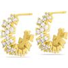 Mj Post 496 Orecchino Definitivo Medical Jewels Multizirconigold