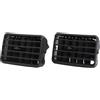 Vibsky 2 griglie di ventilazione centrali anteriori per cruscotto 1996-2002, per finiture in plastica, colore nero
