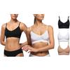 Pompea Brassiere Donna Seamless 1590 Bianco S/M 4pz