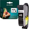 EVOKE 45 XL Inchiostro compatibile con HP 920C 930c 940 950c 960c 970c 980c 1280 Nero (nero) 790 pagine 40 ml