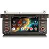GONFEN 8 Core 4GB RAM 64GB ROM Android 16 Autoradio per BMW Serie 3 E46 320 325 M3 Rover 75 MG ZT GPS Navigatore Supporto senza fili CarPlay Android Auto WiFi 4G DSP Bluetooth 5.0 USB DVD DAB+ FM Camera 7