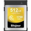 Bitsjour Scheda di Memoria CFexpress Tipo B 512GB, Video e Foto RAW 4K 8K, CF Express Type B Card per Fotocamere e Videocamere, per Canon EOS R3/R5/R5C, per Nikon Z6/Z7/Z9/D5/D6