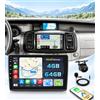 Hikity Autoradio Android 15 10 per Renault Trafic 2001-2010 CarPlay | 4+64GB. Anche per Vivaro, Primastar. Schermo Incell. Wireless CarPlay, Android Auto, BT, GPS, WiFi, FM/RDS, Retrocamera, MIC