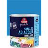 Boero Fai da Te, Smalto Brillante all'Acqua, per Interno/Esterno, Inodore, Pronto all'Uso, Non Colante, Per Ferro, Legno, PVC, Muro, Formato da 0,5 L, Colore Turchese