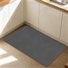 CHUNRONG Tappeto da Bagno in Diatomite Antiscivolo 40 x 100 cm Ad Asciugatura Rapida Super Assorbente Tappetino da Bagno Lavabile Morbido per Doccia, Cucina, Ingresso, Grigio Scuro